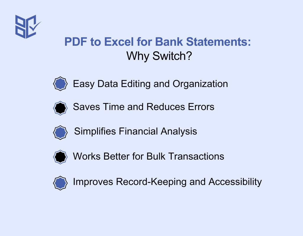 PDF to Excel for Bank Statements